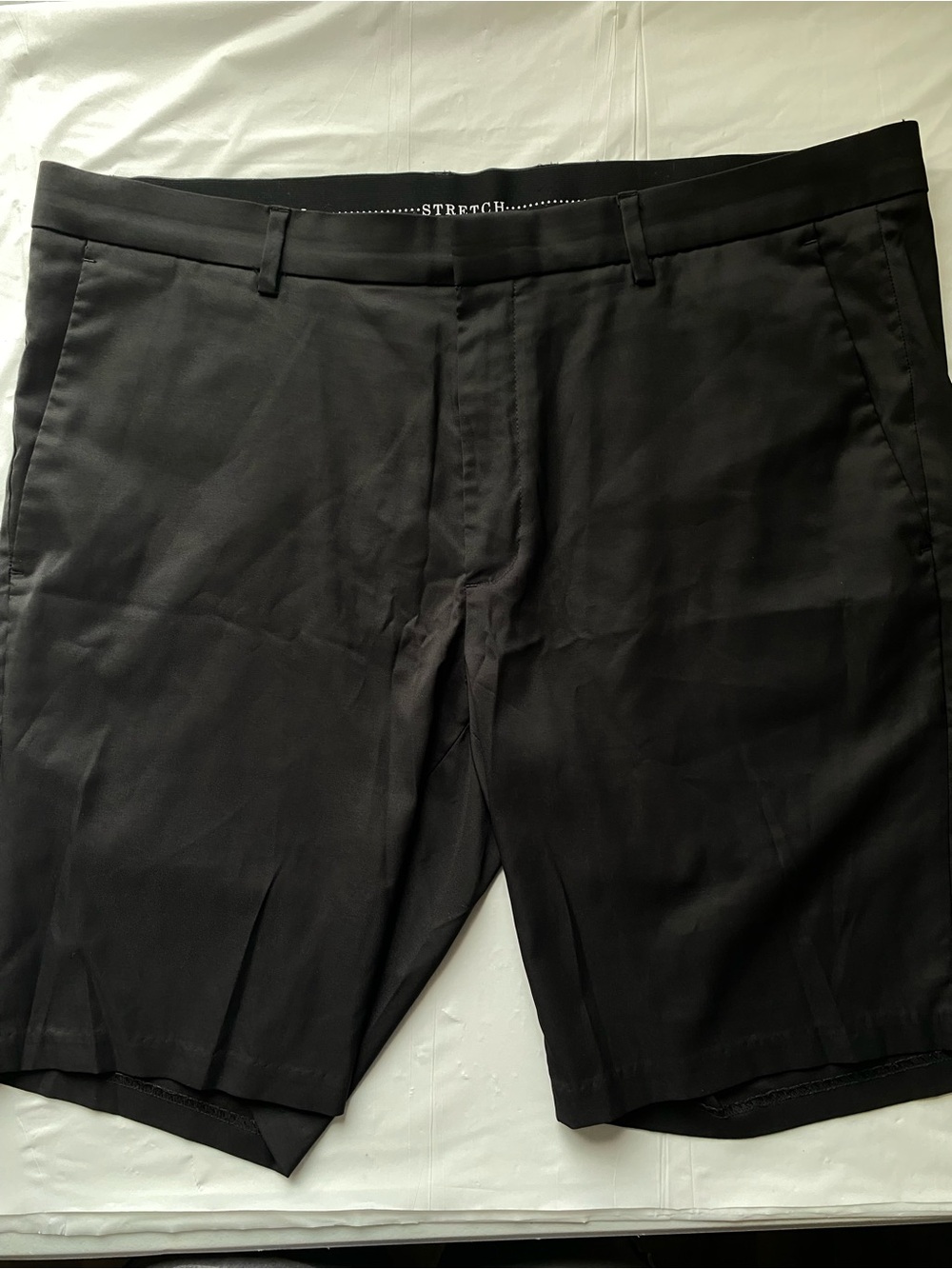 Alfani Black Performance Comfort Stretch Flat Front Golf Dress Shorts 36